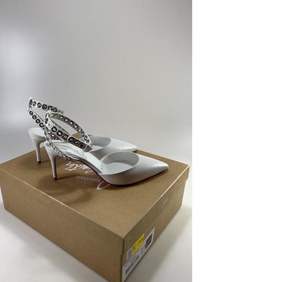 Pumpaclou 70mm Grommet Studded Ankle Strap Heels Pumps E319 - Picture 3 of 12